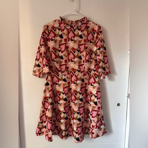 MELLODAY Floral A-Line Minidress in Red Pink size M - Picture 2 of 12
